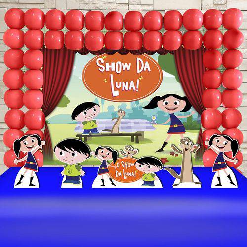 Kit Festa Infantil Show da Luna Tradicional Kit Ouro