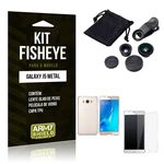Kit Fisheye Samsung J5 Prime Película de Vidro + Capa Tpu e Lente Olho de Peixe -Armyshield