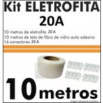 Kit Fita Elétrica Eletrofita 2 Pistas 10 Metros 750v/20amp