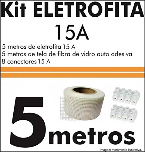 Kit Fita Elétrica Eletrofita 2 Pistas 5 Metros 750v/15amp