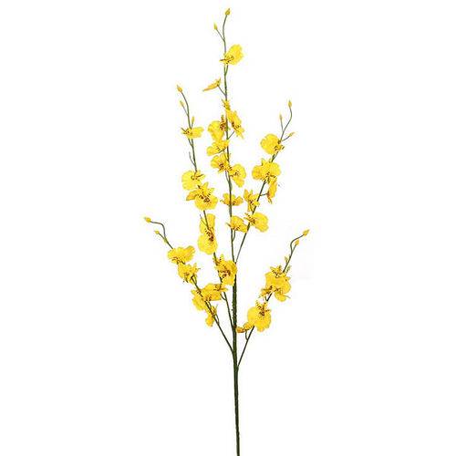 Kit Flor Artificial Orquídea Chuva de Ouro 10 Unidades
