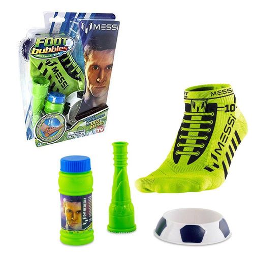 Tudo sobre 'Kit Foot Bubbles Messi Meia Verde Futebol Bolinhas Bolha Sabão - Mix8 613020'