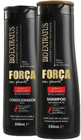Kit Força com Pimenta Shampoo + Condicionador 350ml - Bio Extratus