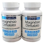 Kit 2 Frascos Magnésio Dimalato Mineral Nutri Plus Quelato