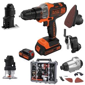 Kit Furadeira Multifunção 20v 6 em 1 Matrix Black Decker - 110v