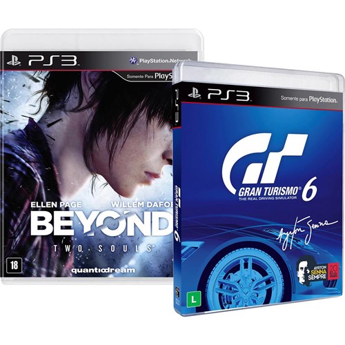 Tudo sobre 'Kit - Game Gran Turismo 6 + Game Beyond - PS3'
