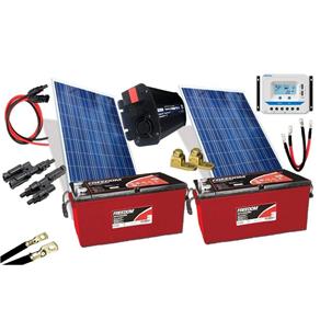 Kit Gerador de Energia Solar 300Wp - Gera Até 870Wh/dia