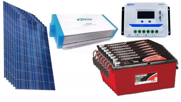 Kit Gerador de Energia Solar 1050Wp - Gera Até 3045Wh/dia - Risen