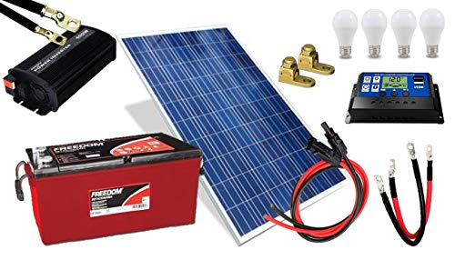 Kit Gerador de Energia Solar 155Wp - Gera Até 455Wh/dia