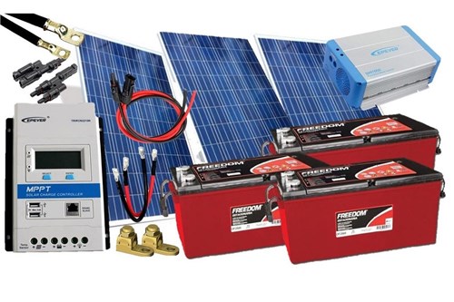 Kit Gerador de Energia Solar 450Wp - Gera Até 1305Wh/Dia