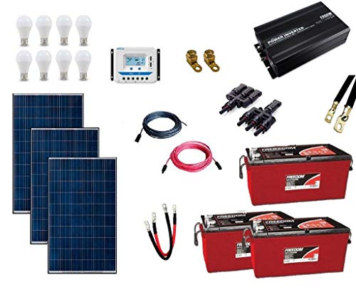 Kit Gerador de Energia Solar 450Wp - Gera Até 1305Wh/dia