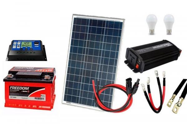 Kit Gerador de Energia Solar 60Wp - Gera Até 160Wh/dia - Sinosola