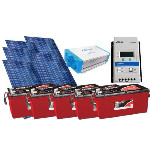 Kit Gerador de Energia Solar 750wp - Gera Até 2175wh/dia