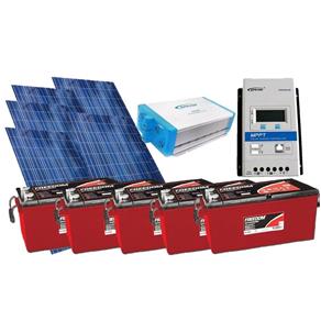 Kit Gerador de Energia Solar 750Wp - Gera Até 2175Wh/dia