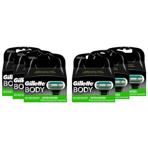 Kit Gillette Body com 24 Cargas
