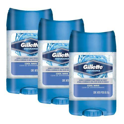 Tudo sobre 'Kit Gillette 3 Desodorantes Clear Gel 82g'