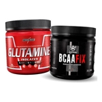 Kit - Glutamina 300g + Bcaa Fix Powder - Integral Médica