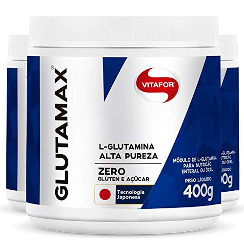Kit 3 Glutamina Glutamax em Pó Vitafor 400g