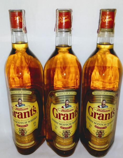 Kit 3 Grant's Family Reserve Melhor Scotch Whisky