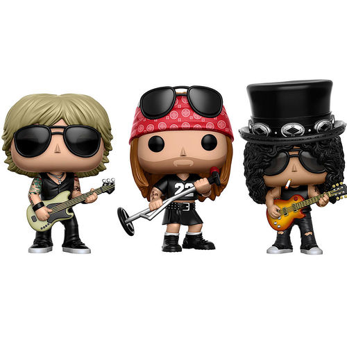 Kit Guns N Roses Axl e Slash e Duff Gn R - Funko Pop