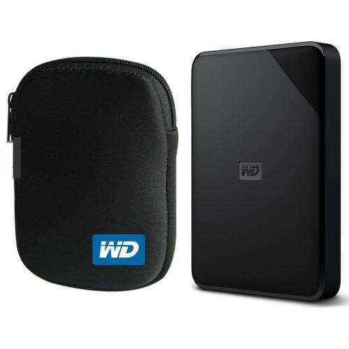Tudo sobre 'Kit HD Externo Portátil Western Digital Elements 1tb USB 3.0 + Case HD WD'
