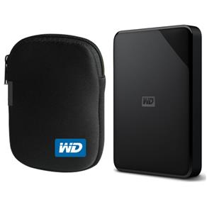 Kit Hd Externo Portátil Western Digital Elements 1TB Usb 3.0 + Case HD WD