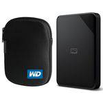 Kit HD Externo Portátil Western Digital Elements 2TB USB 3.0 + Case HD WD