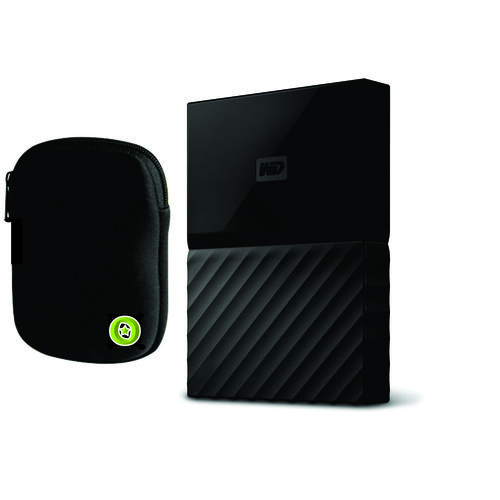 Tudo sobre 'KIT HD EXTERNO 1TB Preto USB3.0 WD MY Passport 2.5" - WDBYNN0010BBK - WESTERN DIGITAL + CASE'