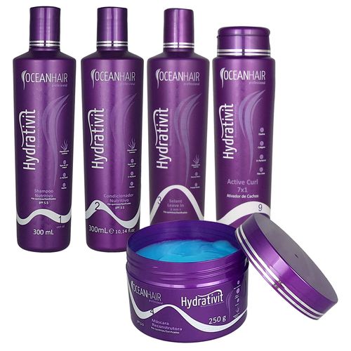 Tudo sobre 'Kit Hidratação Cauterização Nutritivo Hydrativit Ocean Hair'