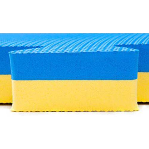 Tudo sobre 'Kit Home Tatame Profissional 9 Placas 40mm + Yamamura + Azul+amarelo'