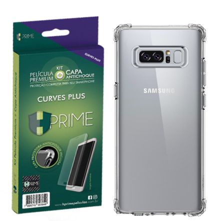 Tudo sobre 'Kit Hprime Curves Plus: Capa + Película para Samsung Galaxy Note 8'