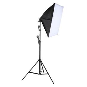 Kit Iluminação Estúdio Softbox E27 60x90cm com Tripé