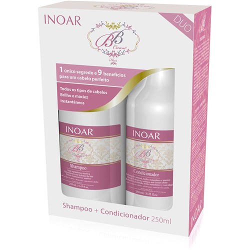 Kit Inoar BB Cream Shampoo + Condicionador 250 Ml.
