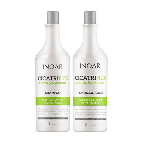 Kit Inoar Shampoo + Condicionador Cicatrifios 1000m
