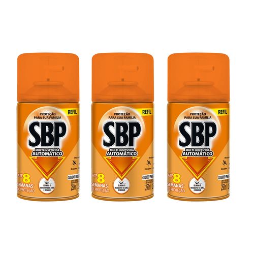 Tudo sobre 'Kit Inseticida Automático SBP 3 Refil 250ml'