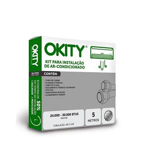 Kit Instalação Ar Condicionado Split 24.000 a 30.000 - 5m Sem Suporte - Okity