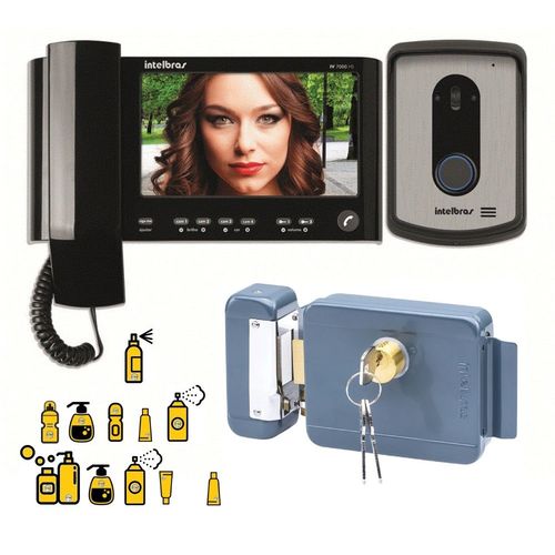 Kit Interfone Residencial Camera Video Porteiro Intelbras