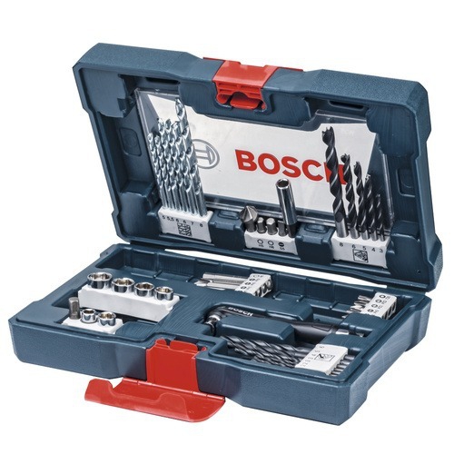 Kit Jogo de Brocas e Bits Bosch V-line 41 Peças com Maleta