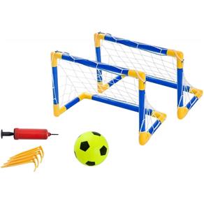 Kit Jogo de Futebol Belfix Infantil com Traves Rede Bola