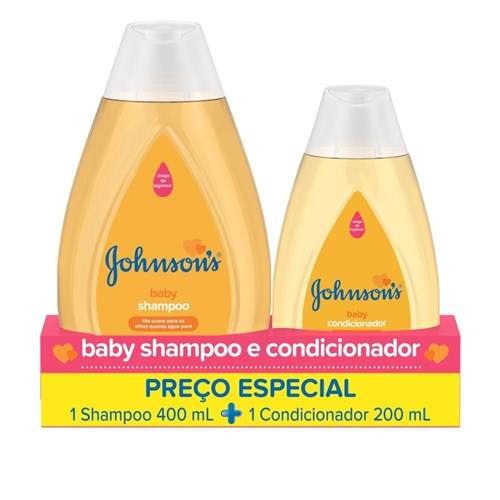Kit Johnson's Baby Regular Shampoo 400ml + Condicionador 200ml