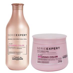 Kit L`Oréal Professionnel Vitamino Color A-OX Shampoo 300ml + Máscara 250ml