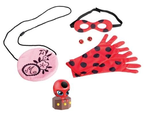 Kit Ladybug Marinete Miraculous - com Luva Bolsa e Mascara