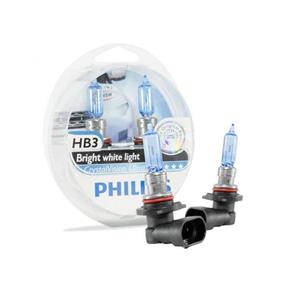 Kit Lâmpada Philips Crystal Vision Ultra Hb3 - Luz Branca