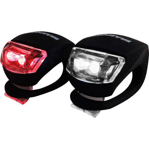 Tudo sobre 'Kit Lanterna Led P/ Bike Preto Brasfort'