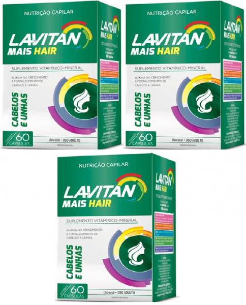 Kit Lavitan Hair Oferta Cabelos Unhas C/180 Cápsulas Vitaone - Sampafarmstore
