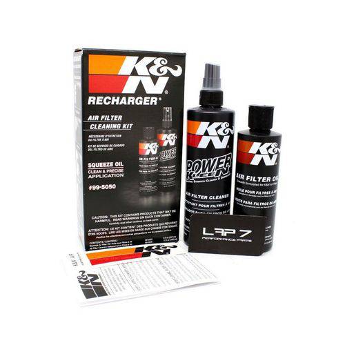 Kit Limpeza Filtro Ar K&n Recharger 99-5050 + Adesivo Kn