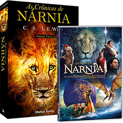 Kit Livro as Crônicas de Nárnia Volume Único + Dvd Crônicas de Nárnia III