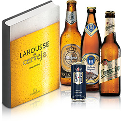 Kit Livro Larousse da Cerveja + 4 Cervejas Importadas