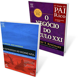 Kit Livros - a Estratégia do Oceano Azul: Como Criar Novos Mercados e Tornar a Concorrência Irrelevante + Pai Rico: o Negócio do Século XXI