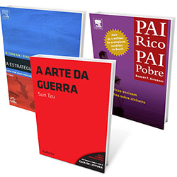 Kit Livros - a Estratégia do Oceano Azul + Pai Rico, Pai Pobre + a Arte da Guerra